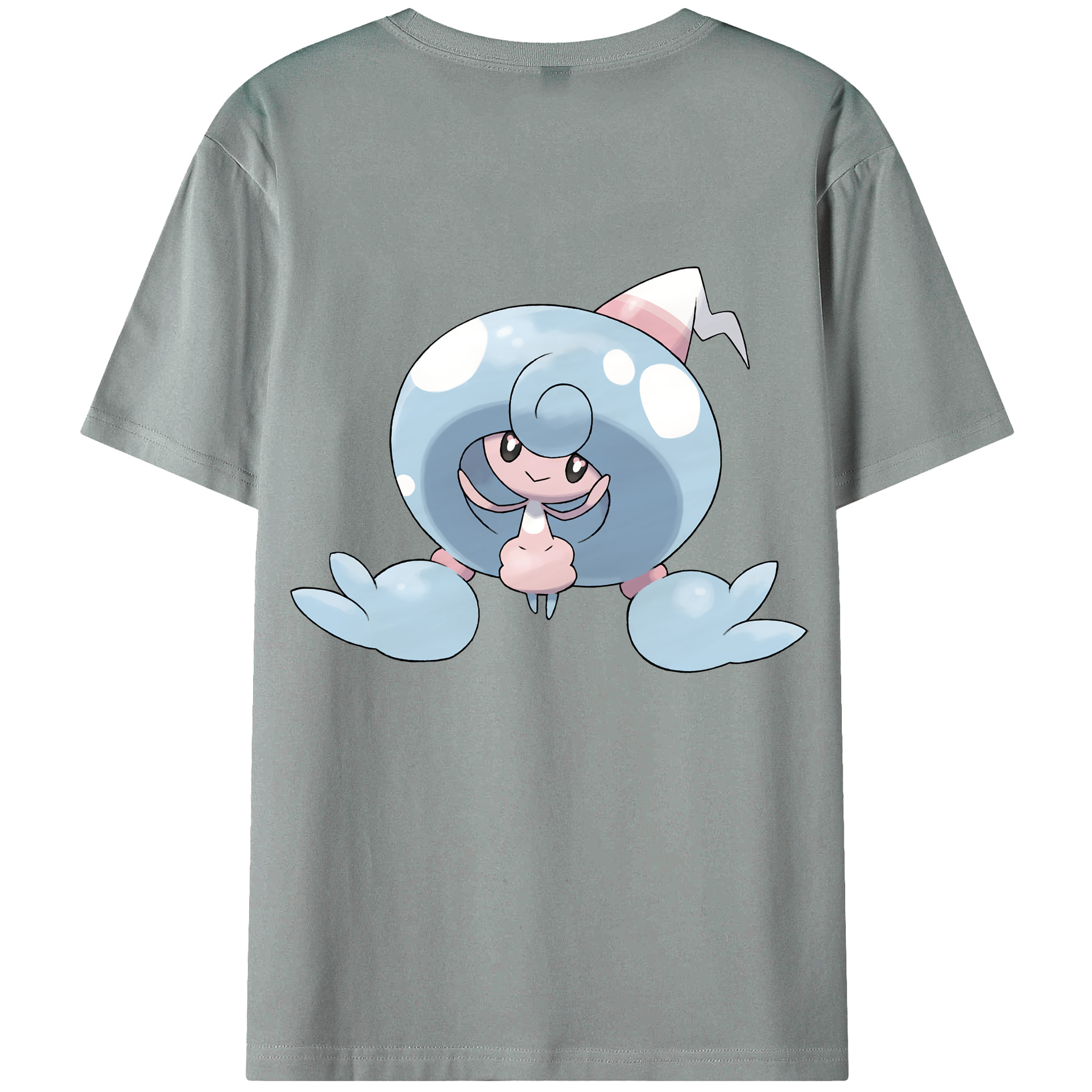 （画像用） ポケットモンスター Pokémon 綿100％ メンズ半袖Tシャツ（バックプリント） 通気性